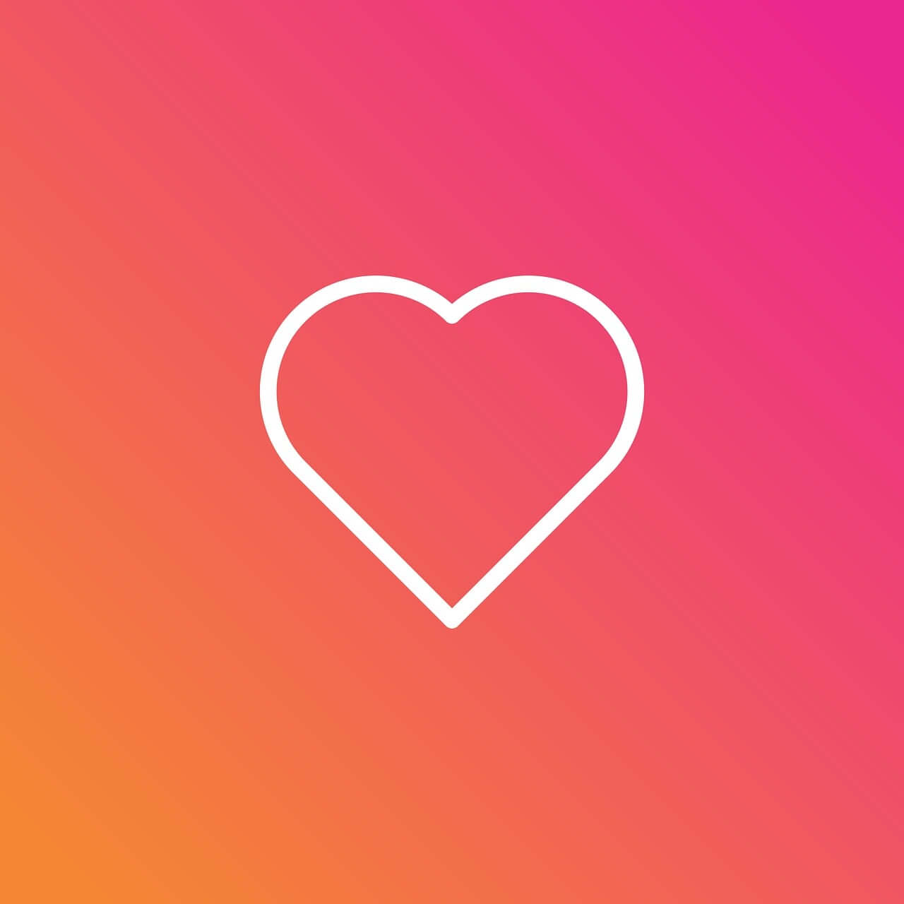Instagram - hjerte like