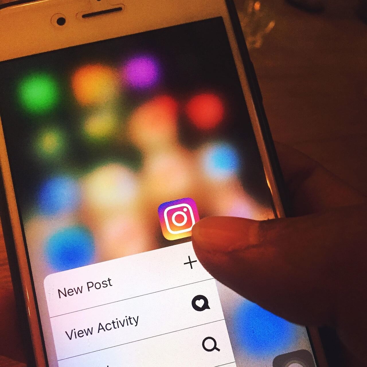 Instagram på mobil - app