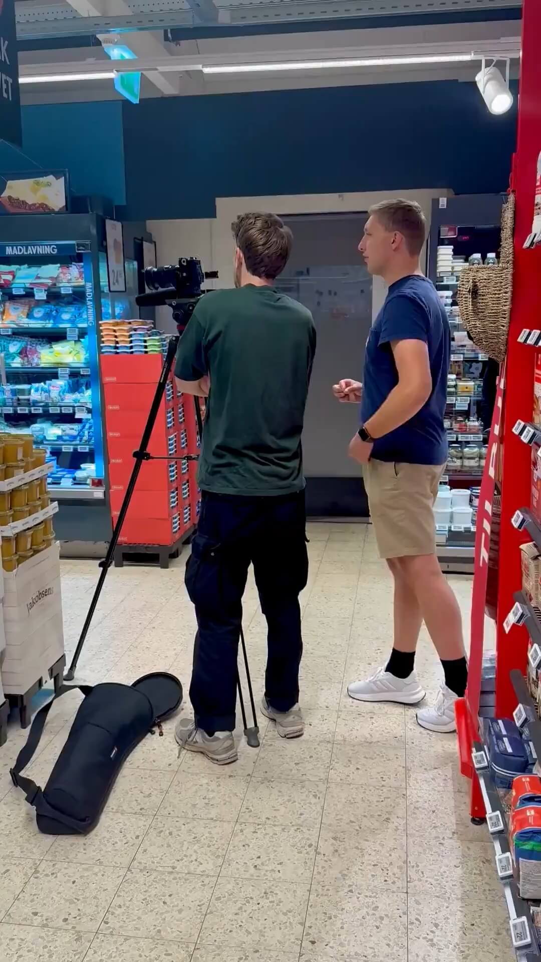 Optagelse i supermarked